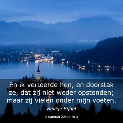 Picture 03 - 2 Samuël 22:39 NLD - En ik verteerde hen, en doorstak ze, dat zij niet - Bible Verse Picture