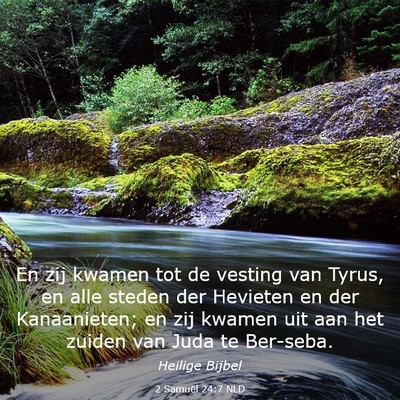 Picture 03 - 2 Samuël 24:7 NLD - En zij kwamen tot de vesting van Tyrus, en alle - Bible Verse Picture
