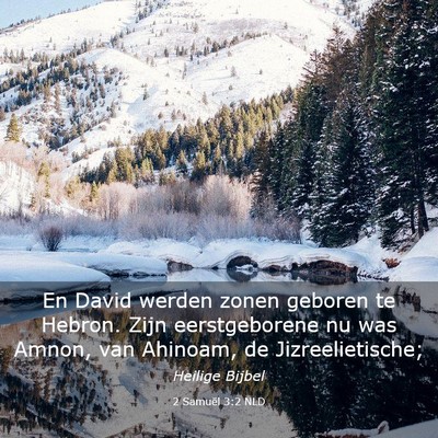 Picture 03 - 2 Samuël 3:2 NLD - En David werden zonen geboren te Hebron. Zijn - Bible Verse Picture
