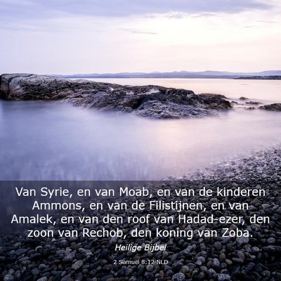 Picture 03 - 2 Samuël 8:12 NLD - Van Syrie, en van Moab, en van de kinderen - Bible Verse Picture