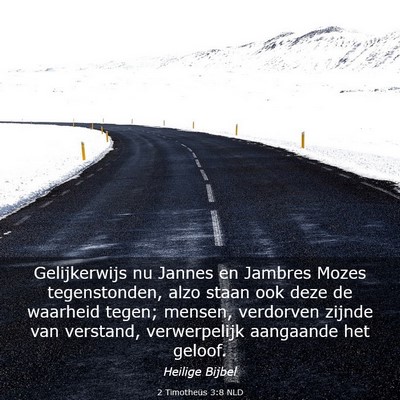 Picture 03 - 2 Timotheüs 3:8 NLD - Gelijkerwijs nu Jannes en Jambres Mozes - Bible Verse Picture