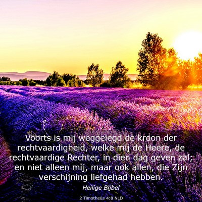 Picture 03 - 2 Timotheüs 4:8 NLD - Voorts is mij weggelegd de kroon der - Bible Verse Picture