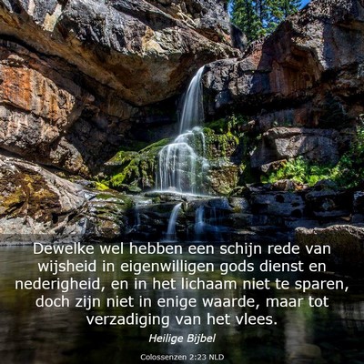 Picture 03 - Colossenzen 2:23 NLD - Dewelke wel hebben een schijn rede van wijsheid - Bible Verse Picture