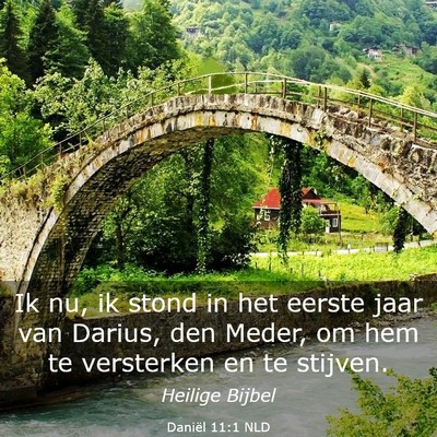 Picture 03 - Daniël 11:1 NLD - Ik nu, ik stond in het eerste jaar van Darius, - Bible Verse Picture