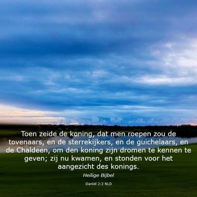 Picture 03 - Daniël 2:2 NLD - Toen zeide de koning, dat men roepen zou de - Bible Verse Picture