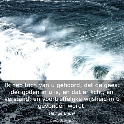 Picture 03 - Daniël 5:14 NLD - Ik heb toch van u gehoord, dat de geest der goden - Bible Verse Picture