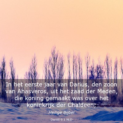 Picture 03 - Daniël 9:1 NLD - In het eerste jaar van Darius, den zoon van - Bible Verse Picture