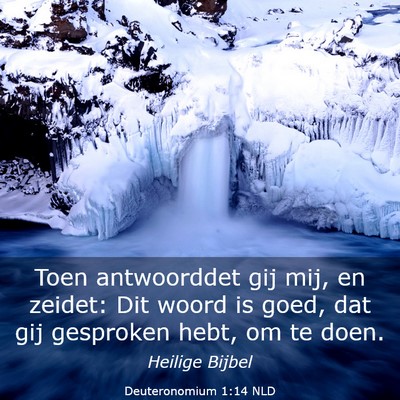 Picture 03 - Deuteronomium 1:14 NLD - Toen antwoorddet gij mij, en zeidet: Dit woord is - Bible Verse Picture