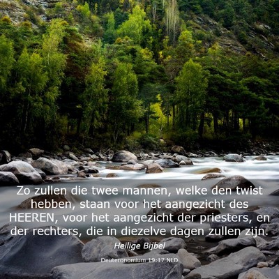 Picture 03 - Deuteronomium 19:17 NLD - Zo zullen die twee mannen, welke den twist - Bible Verse Picture