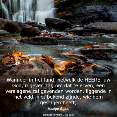 Picture 03 - Deuteronomium 21:1 NLD - Wanneer in het land, hetwelk de HEERE, uw God, u - Bible Verse Picture