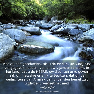 Picture 03 - Deuteronomium 25:19 NLD - Het zal dan geschieden, als u de HEERE, uw God, - Bible Verse Picture