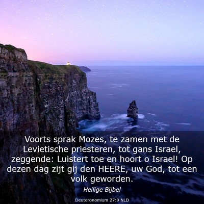 Picture 03 - Deuteronomium 27:9 NLD - Voorts sprak Mozes, te zamen met de Levietische - Bible Verse Picture