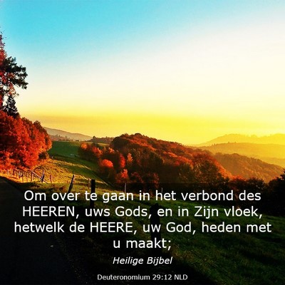 Picture 03 - Deuteronomium 29:12 NLD - Om over te gaan in het verbond des HEEREN, uws - Bible Verse Picture