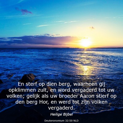 Picture 03 - Deuteronomium 32:50 NLD - En sterf op dien berg, waarheen gij opklimmen - Bible Verse Picture