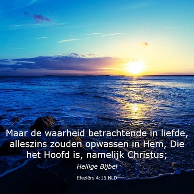 Picture 03 - Efeziërs 4:15 NLD - Maar de waarheid betrachtende in liefde, - Bible Verse Picture