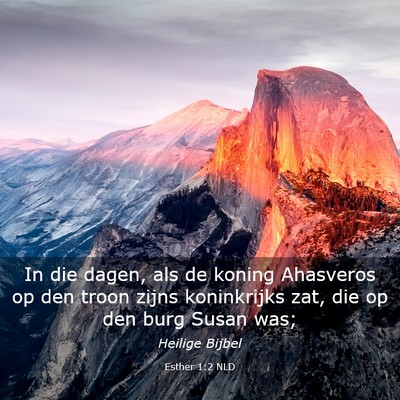 Picture 03 - Esther 1:2 NLD - In die dagen, als de koning Ahasveros op den - Bible Verse Picture