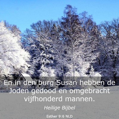 Picture 03 - Esther 9:6 NLD - En in den burg Susan hebben de Joden gedood en - Bible Verse Picture