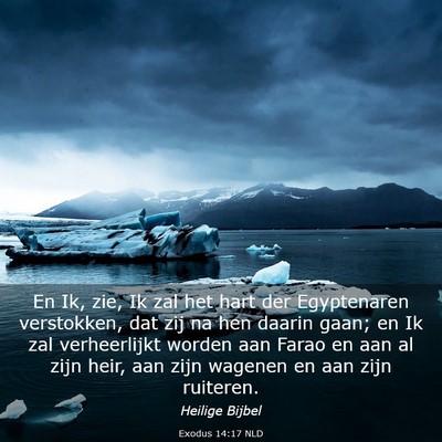 Picture 03 - Exodus 14:17 NLD - En Ik, zie, Ik zal het hart der Egyptenaren - Bible Verse Picture