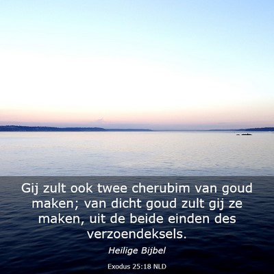 Picture 03 - Exodus 25:18 NLD - Gij zult ook twee cherubim van goud maken; van - Bible Verse Picture