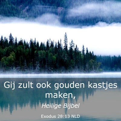 Picture 03 - Exodus 28:13 NLD - Gij zult ook gouden kastjes - Bible Verse Picture