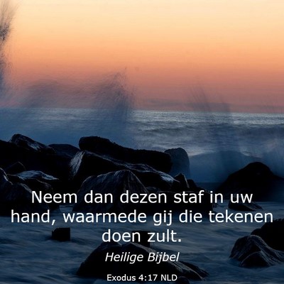 Picture 03 - Exodus 4:17 NLD - Neem dan dezen staf in uw hand, waarmede gij die - Bible Verse Picture