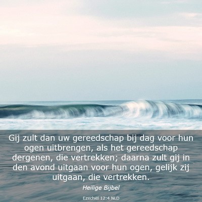 Picture 03 - Ezechiël 12:4 NLD - Gij zult dan uw gereedschap bij dag voor hun ogen - Bible Verse Picture