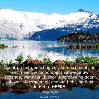 Picture 03 - Ezechiël 16:63 NLD - Opdat gij het gedachtig zijt, en u schaamt, en - Bible Verse Picture