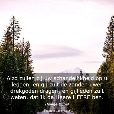 Picture 03 - Ezechiël 23:49 NLD - Alzo zullen zij uw schandelijkheid op u leggen, - Bible Verse Picture