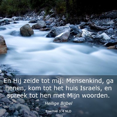 Picture 03 - Ezechiël 3:4 NLD - En Hij zeide tot mij: Mensenkind, ga henen, kom - Bible Verse Picture