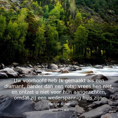 Picture 03 - Ezechiël 3:9 NLD - Uw voorhoofd heb Ik gemaakt als een diamant, - Bible Verse Picture