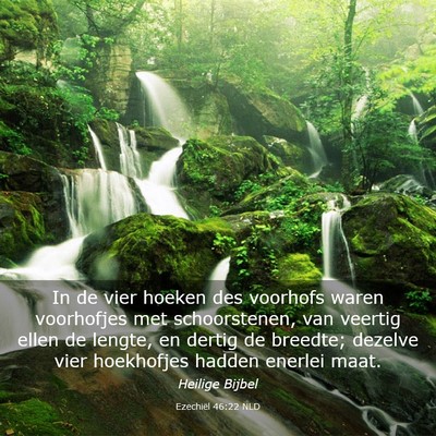 Picture 03 - Ezechiël 46:22 NLD - In de vier hoeken des voorhofs waren voorhofjes - Bible Verse Picture
