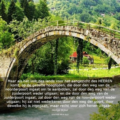 Picture 03 - Ezechiël 46:9 NLD - Maar als het volk des lands voor het aangezicht - Bible Verse Picture