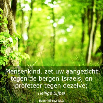 Picture 03 - Ezechiël 6:2 NLD - Mensenkind, zet uw aangezicht tegen de bergen - Bible Verse Picture