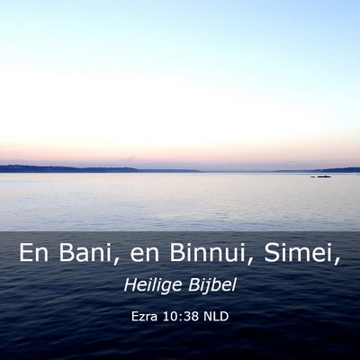 Picture 03 - Ezra 10:38 NLD - En Bani, en Binnui, - Bible Verse Picture