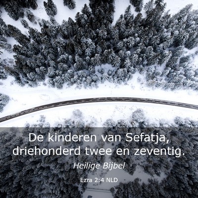 Picture 03 - Ezra 2:4 NLD - De kinderen van Sefatja, driehonderd twee en - Bible Verse Picture