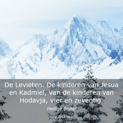 Picture 03 - Ezra 2:40 NLD - De Levieten. De kinderen van Jesua en Kadmiel, - Bible Verse Picture