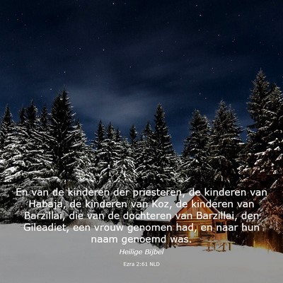 Picture 03 - Ezra 2:61 NLD - En van de kinderen der priesteren, de kinderen - Bible Verse Picture
