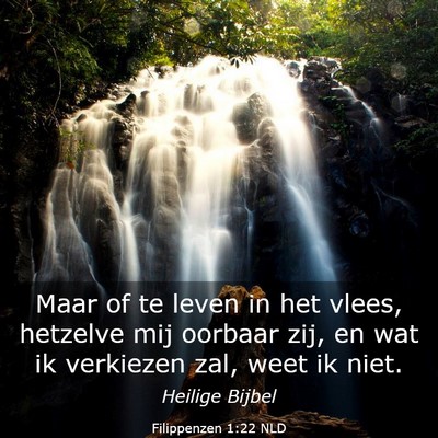 Picture 03 - Filippenzen 1:22 NLD - Maar of te leven in het vlees, hetzelve mij - Bible Verse Picture