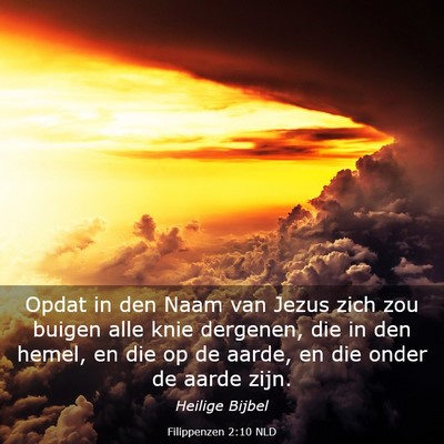 Picture 03 - Filippenzen 2:10 NLD - Opdat in den Naam van Jezus zich zou buigen alle - Bible Verse Picture