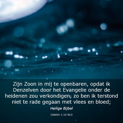 Picture 03 - Galaten 1:16 NLD - Zijn Zoon in mij te openbaren, opdat ik Denzelven - Bible Verse Picture
