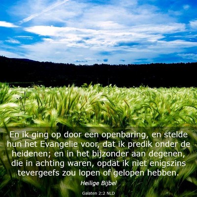 Picture 03 - Galaten 2:2 NLD - En ik ging op door een openbaring, en stelde hun - Bible Verse Picture