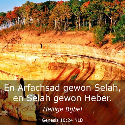 Picture 03 - Genesis 10:24 NLD - En Arfachsad gewon Selah, en Selah gewon - Bible Verse Picture