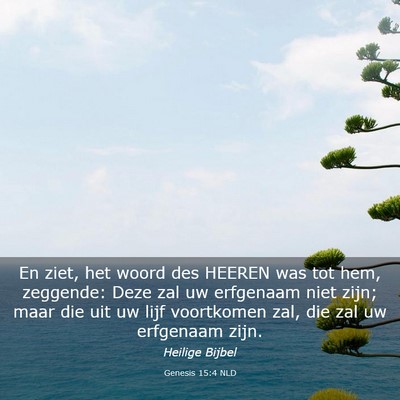 Picture 03 - Genesis 15:4 NLD - En ziet, het woord des HEEREN was tot hem, - Bible Verse Picture