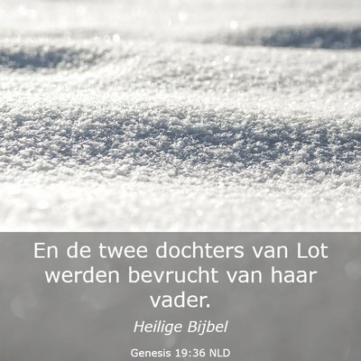 Picture 03 - Genesis 19:36 NLD - En de twee dochters van Lot werden bevrucht van - Bible Verse Picture