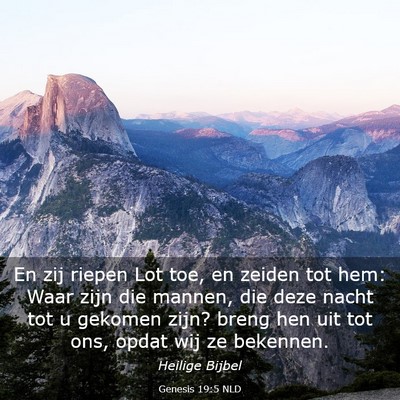 Picture 03 - Genesis 19:5 NLD - En zij riepen Lot toe, en zeiden tot hem: Waar - Bible Verse Picture