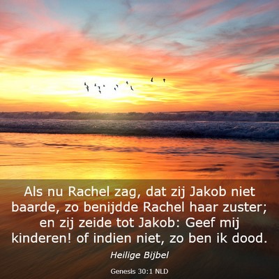 Picture 03 - Genesis 30:1 NLD - Als nu Rachel zag, dat zij Jakob niet baarde, zo - Bible Verse Picture