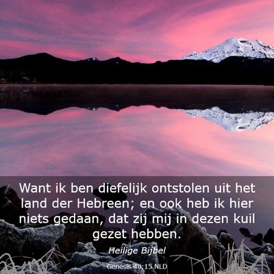 Picture 03 - Genesis 40:15 NLD - Want ik ben diefelijk ontstolen uit het land der - Bible Verse Picture