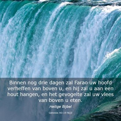 Picture 03 - Genesis 40:19 NLD - Binnen nog drie dagen zal Farao uw hoofd - Bible Verse Picture
