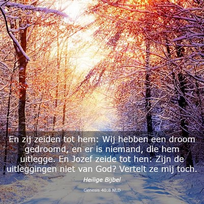 Picture 03 - Genesis 40:8 NLD - En zij zeiden tot hem: Wij hebben een droom - Bible Verse Picture
