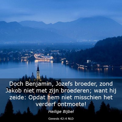 Picture 03 - Genesis 42:4 NLD - Doch Benjamin, Jozefs broeder, zond Jakob niet - Bible Verse Picture